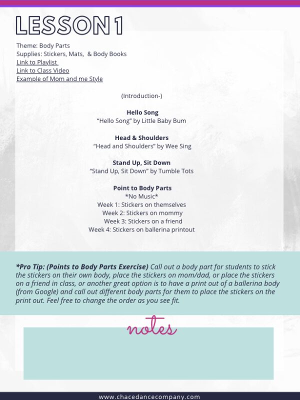 Little Movers Ballet & Dance Curriculum