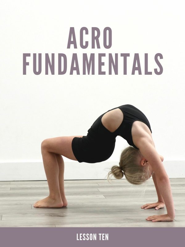 Acro Fundamentals Lesson Plans