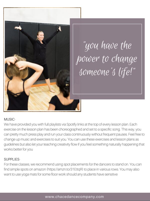 Pre Ballet Curriculum